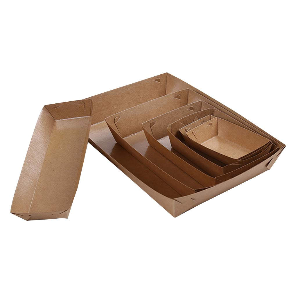 Food Packed Snacks - 30개입 일회용 보트형 포장 박스, 스낵,