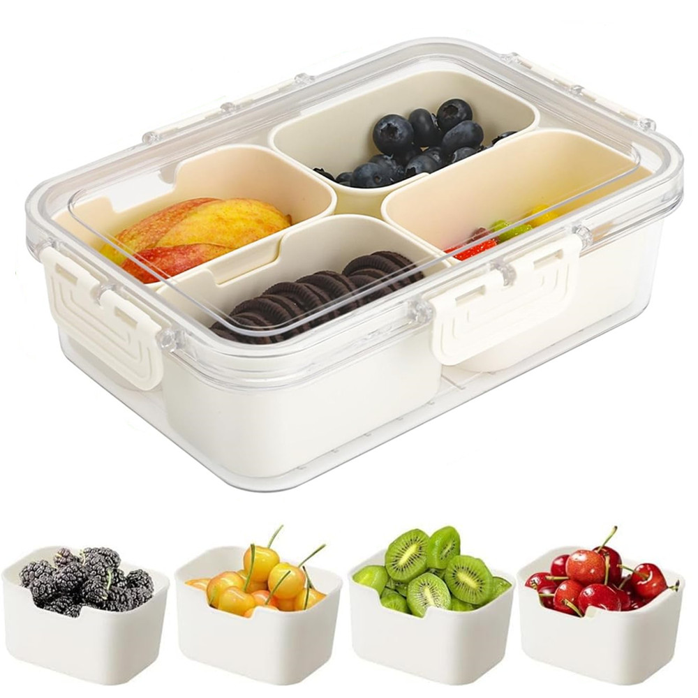 Food Snacks Packaging - 휴대용 식품 보관함, 스낵 보관함, 뚜껑이