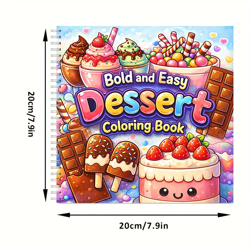 컬러링북 성인용 쉬운 디저트 컬러링북, 생일 선물, 개 - Food And Snacks Coloring Book 리뷰 및 가격