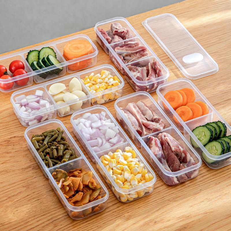 쌓을 수 있는 냉장고 냉동고 정리함 1팩 사각형 식품  - Food Packed Snacks 리뷰 및 가격