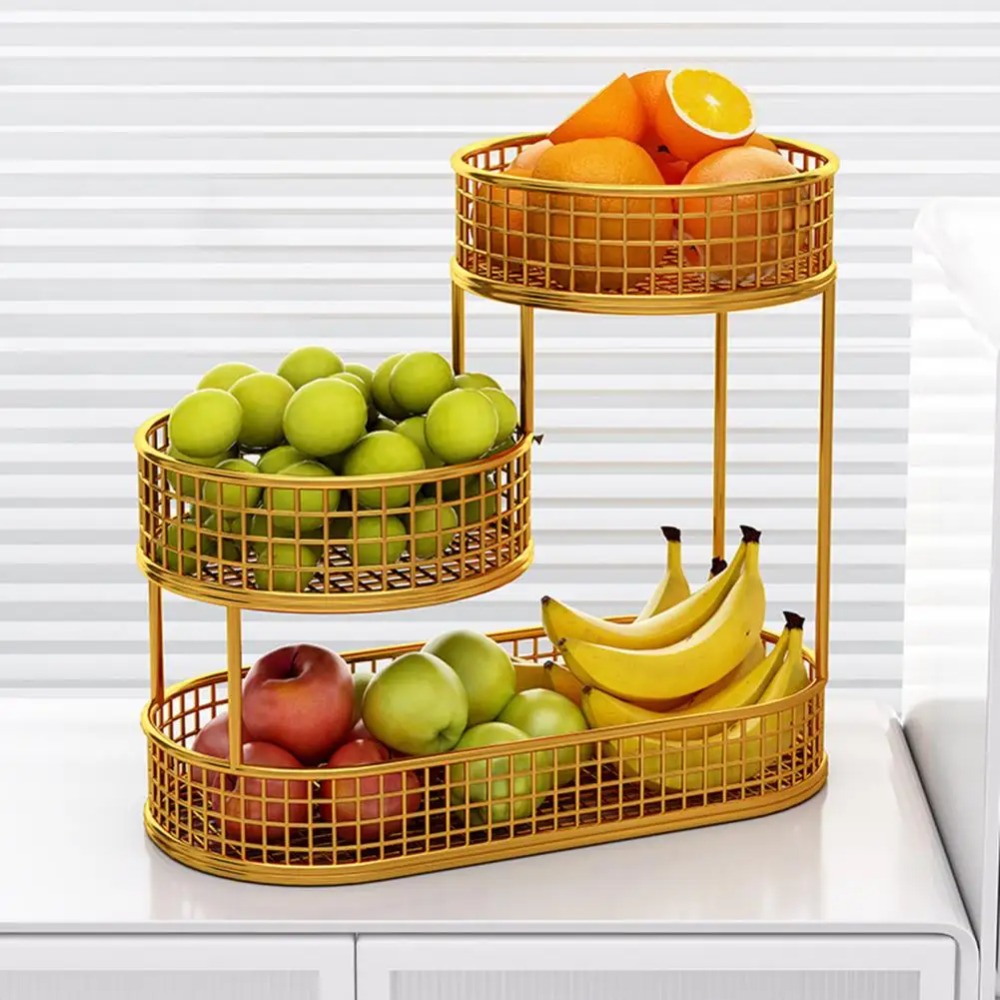 3 층 과일 바구니 거실 스낵 보관 주최자 과일 접시  - Food Snacks Basket 리뷰 및 가격