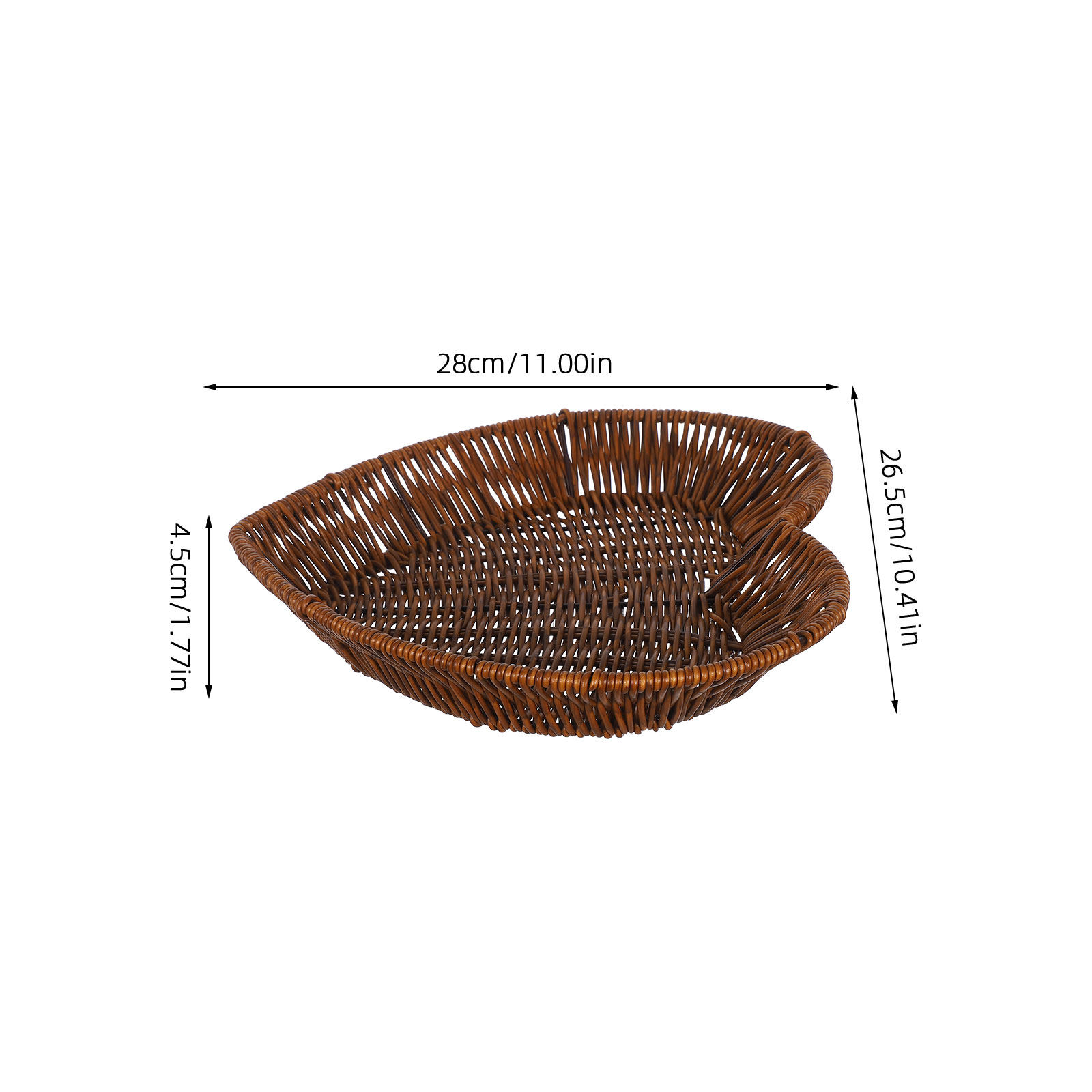 2개 하트 모양 라탄 바구니, 빵, 과일, 채소, 스낵 - Food Snacks Basket 리뷰 및 가격