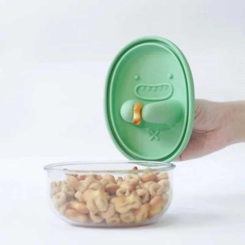 핸즈프리 스낵 박스, 부스러기 없는 스낵 보관함, 만화 - Food Snacks Packaging 리뷰 및 가격