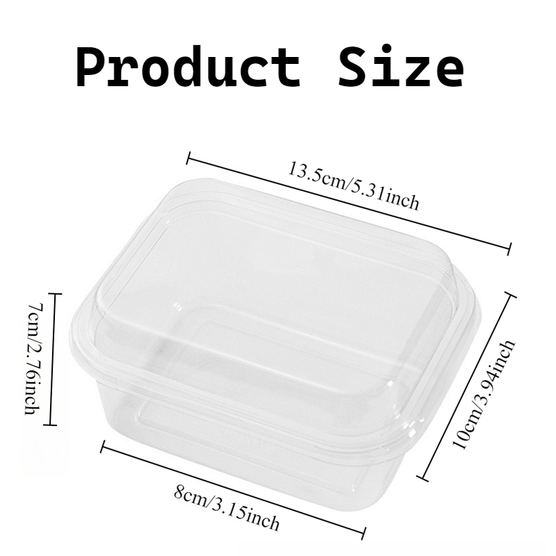 10/20PCS 일회용 사각형 가방 커버 투명 케이크  - Food Snacks Packaging 리뷰 및 가격
