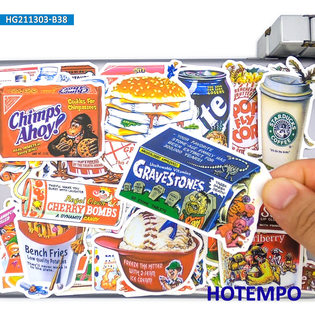 38 개, 간식 음료 음식 스푸프 외부 포장 스티커,  - Food Packed Snacks 리뷰 및 가격