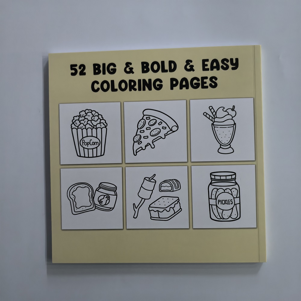 음식, 음료, 디저트, 성인과 어린이를 위한 컬러링북  - Food And Snacks Coloring Book 리뷰 및 가격