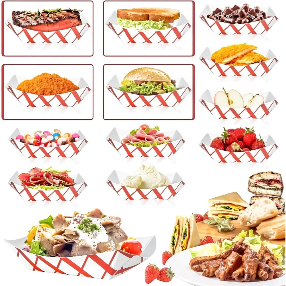 100개입 2Lb 크라프트 종이 음식 보트 트레이, 간 - Food Packed Snacks 리뷰 및 가격