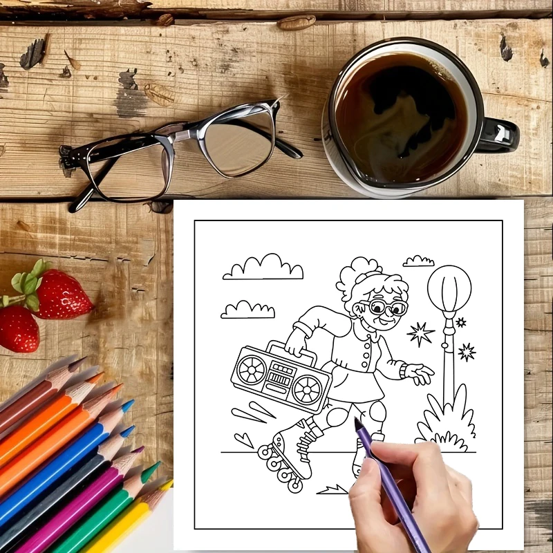 성인용 컬러링북, 생일 선물, 개학 용품, 성인용 귀여 - Food And Snacks Coloring Book 리뷰 및 가격