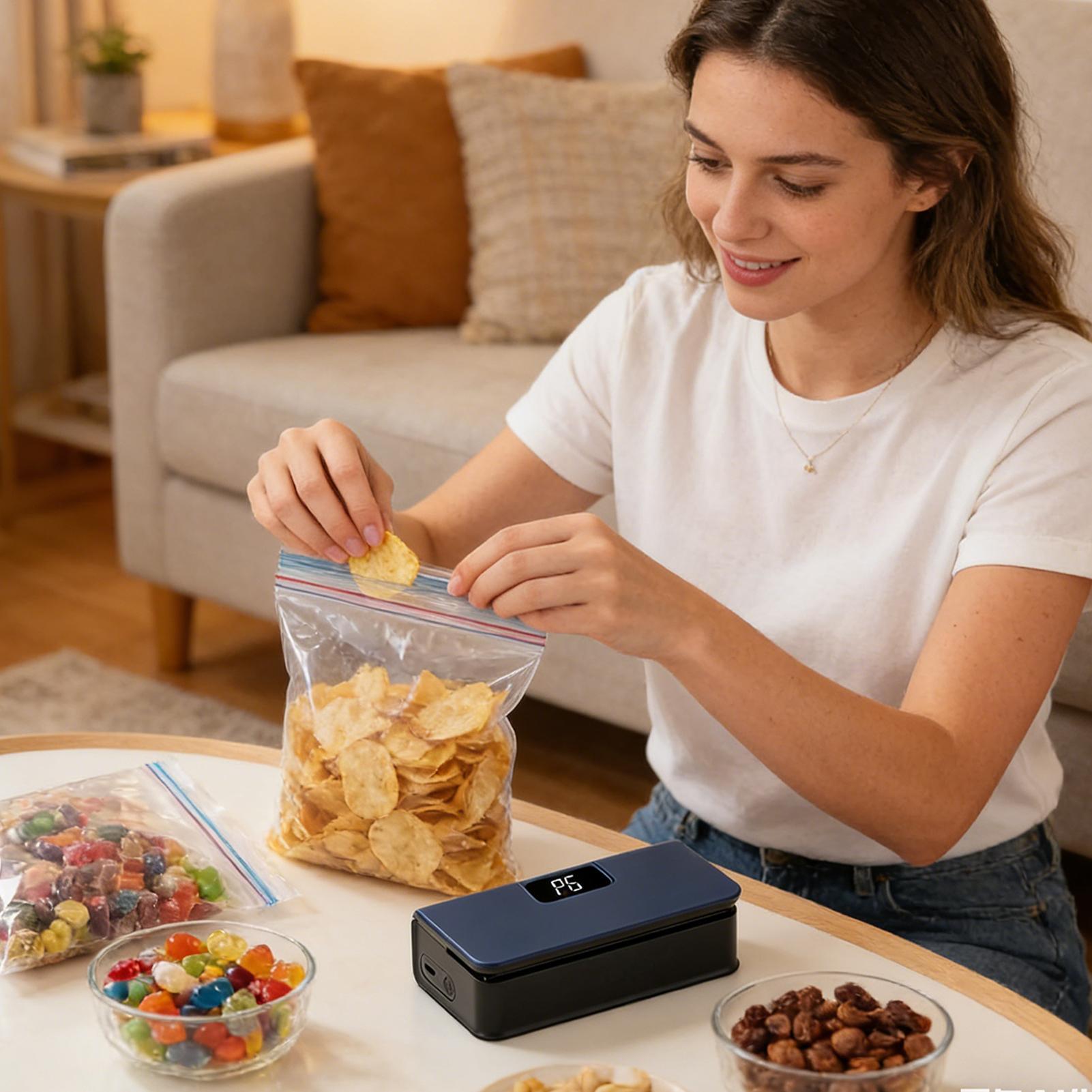자석식 봉지 밀봉기 6단계 자석식 식품 밀봉 도구 휴대 - Food Snacks Packaging 리뷰 및 가격