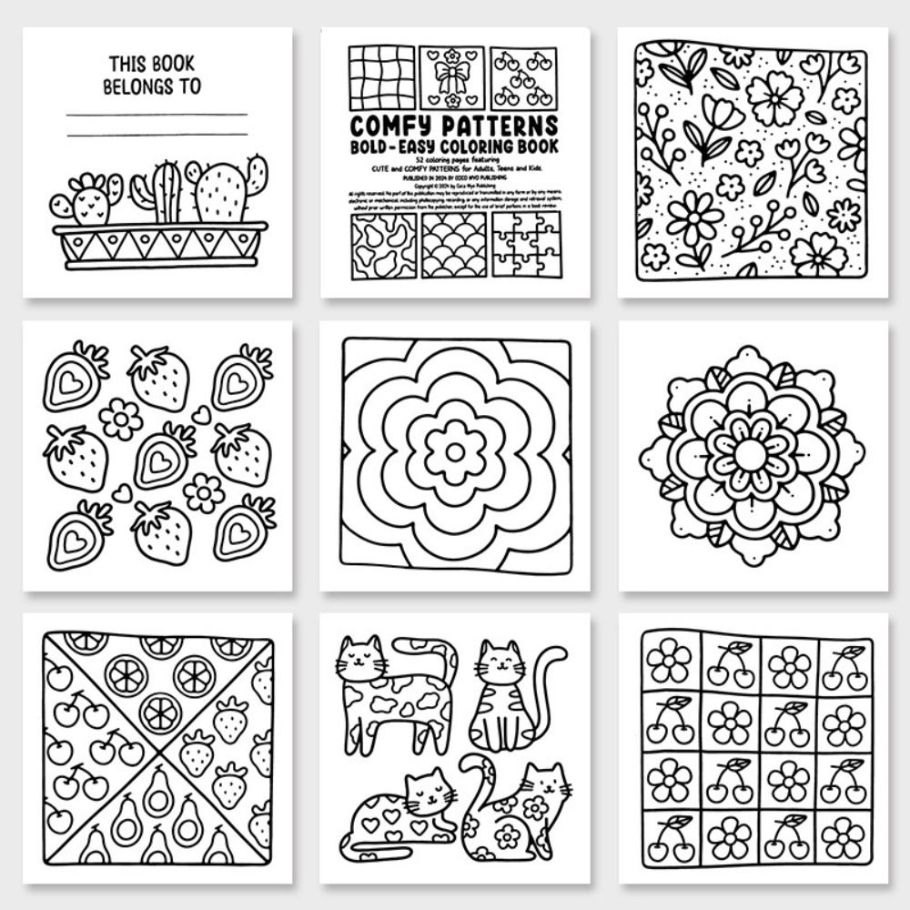 소녀들을 위한 진정 효과가 있는 색칠 공부 책, 밝은  - Food And Snacks Coloring Book 리뷰 및 가격