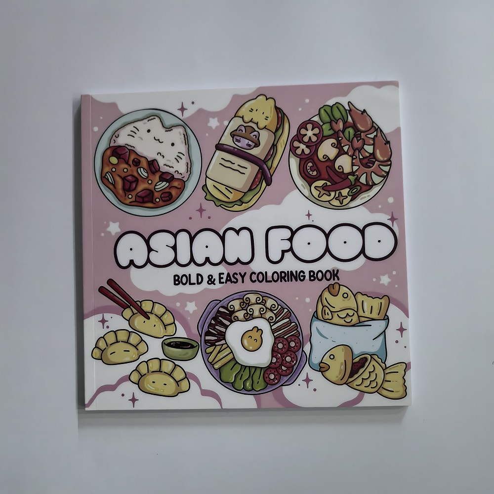 성인을 위한 아시아 음식 쉬운 색칠하기 책 귀여운 그림 - Food And Snacks Coloring Book 리뷰 및 가격