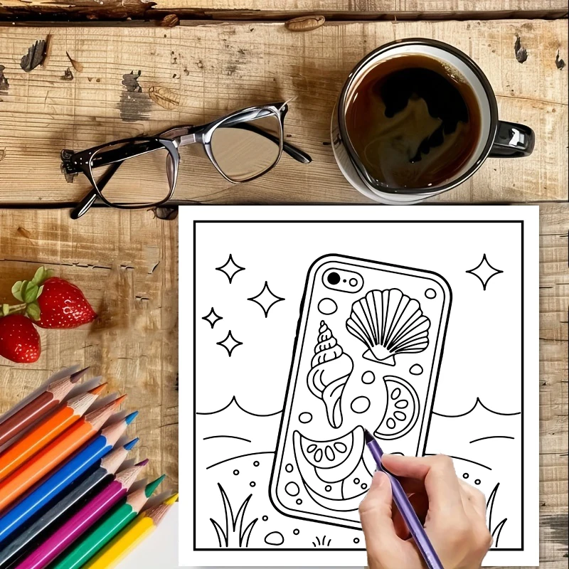 성인을 위한 컬러링북 여름 재미, 편안한 컬러링북, 스 - Food And Snacks Coloring Book 리뷰 및 가격
