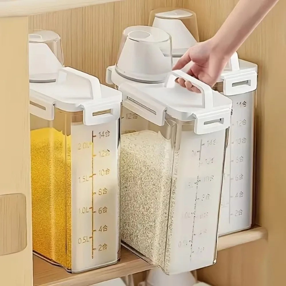 4팩 5LB 쌀 보관 용기, 밀폐형 투명 플라스틱 식품 - Food Packed Snacks 리뷰 및 가격